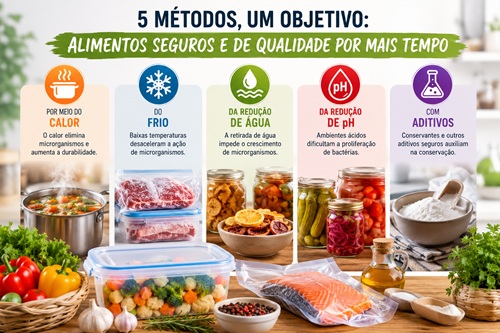 Métodos de conservação de alimentos explicados