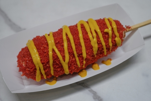 Foto de hot dog coreano